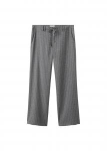 MANGO TEEN Широкие брюки 'Roseb' в сером цвете