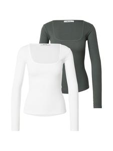 Рубашка ABOUT YOU Sita, темно-зеленый/белый