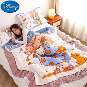 Disney Пуховое одеяло 150х200 см, 10 слоев чесаного хлопка, мягкое, гипоаллергенное, класс А