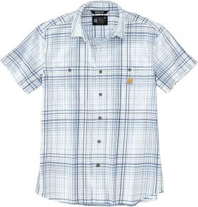 Carhartt Мужская футболка 106139 Rugged Flex Relaxed Fit с коротким рукавом, Fog Blue