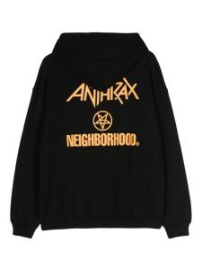 Neighborhood худи с логотипом из коллаборации с Anthrax, черный