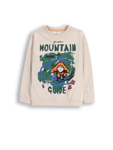 Рубашка с длинными рукавами бежевого цвета Coccodrillo