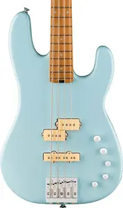 Электрический бас Charvel Pro-Mod San Dimas Bass PJ IV, гриф из карамелизированного клена, Sonic Blue