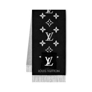 Шарф «Холодный Рейкьявик» Louis Vuitton, черный