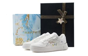 ANTA Расслабленные противоскользящие амортизаторы с устойчивостью к истиранию низкие скейтборд-кроссовки унисекс белый - белый (коробка), цвет White (Box)