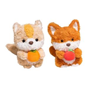 MAOGEGE Плюшевая игрушка лиса-белка 24см высота