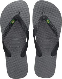 Женские шлепанцы Havaianas Brazil - весенне-летние сандалии для женщин, серый/стальной