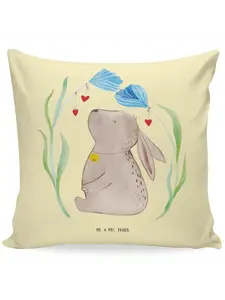 Подушка Mr & Mrs Panda 40x40 Hase Blume, пастельно-желтый
