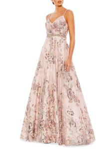 Платье А-силуэта, украшенное пайетками Mac Duggal, цвет Rose