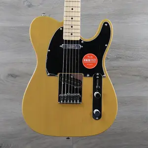 Squier Affinity Telecaster с грифом из клена, цвет Butterscotch Blonde