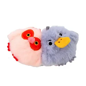 Милый наклоненный птичка обнимашки плюшевый кулон высота 7см CHUNTUSHU