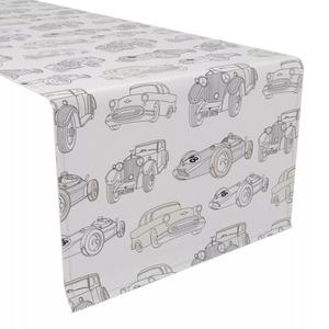 Настольная дорожка, 100 % полиэстер, 12x72 дюйма, ретро-транспорт.