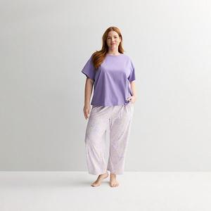 Комплект пижамы Plus size для мамы Sonoma Goods For Life, Lavender Floral