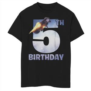 Футболка с рисунком Marvel GOTG Rocket Raccoon для мальчиков 8–20 лет на 5-й день рождения Marvel, черный