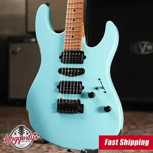 Электрогитара Suhr Custom Shop Modern Antique - цвет Daphne Blue, в жестком кейсе