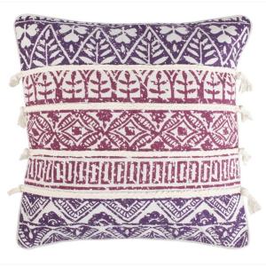 Подушка Mela 18" x 18" Safavieh, Purple/beige