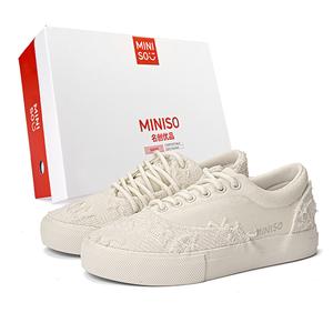 Genki M Series Кроссовки для скейтбординга низкие унисекс бежевый MINISO, бежево-голубой