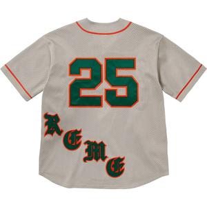 Старая английская бейсбольная майка Supreme, серый/серый