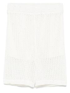 Вязаные шорты Peserico, белый