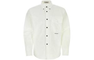 Рубашка мужская белая Stone Island, белый