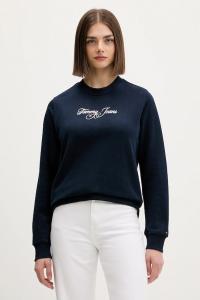 Хлопковая толстовка Tommy Jeans, темно-синий