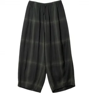 SS26 H.D. Pant Rayon Plaid Casual брюки Unisex Needles, черный