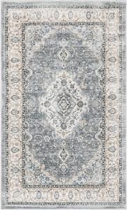 Ковер SAFAVIEH, 67 x 153 см, коллекции Isabella, Grey & Cream, восточный дизайн, не линяет и прост в уходе, идеален для помещений с высокой проходимостью: прихожая, гостиная, спальня (ISA919F)