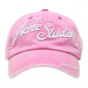 Бейсболка с логотипом Acne Studios, розовый