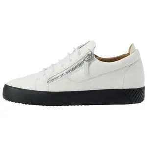 Кроссовки Low top Leather с застежкой-молнией Giuseppe Zanotti, белый