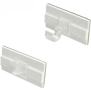 Держатель Liedeco, (набор, 2 шт.), для витража/дискового стержня, белый