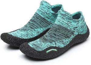 Мужские и женские легкие модные водные туфли для пляжа, дайвинга, рыбалки и водного спорта Zonkacen, зеленый