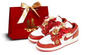 Jordan Кроссовки Air 1 Vintage Unisex низкие Red/White