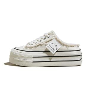 Закрытые тапочки женские LIANGHUO, черные