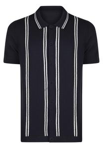 Рубашка на пуговицах классического кроя Felix Hardy, темно-синий