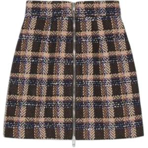 GUCCI Повседневная короткая юбка женская коричневая