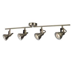 Потолочный светильник searchlight Focus II, сталь - 4-пламенная