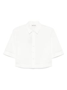 Рубашка из поплина с вышивкой «лесенка» Róhe, белый
