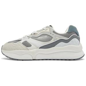 Антискользящие износостойкие мужские повседневные ботинки низкие серые QIAODAN, Тихо Серый/Туманно-Серый