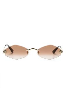 Cartier Eyewear солнцезащитные очки Tiger Head, золотой