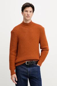 Шерстяной свитер Boss, оранжевый