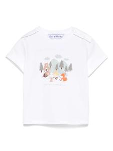 Футболка Illustration Forest Tartine Et Chocolat, белый