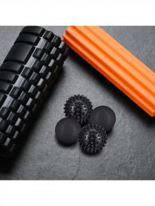 Relaxdays 4 массажных мяча черного цвета