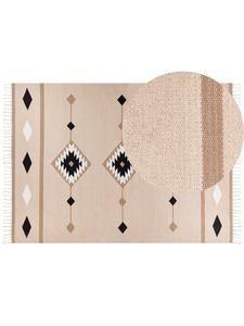 Beliani Kelim BERDIK в многоцветном/бежевом/черном исполнении - (Ш) 200 x (Д) 300 см