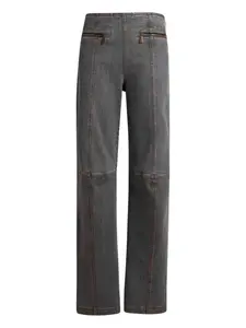 Джинсы с вышивкой Pegaso Etro, серый