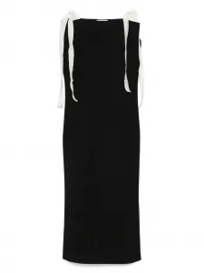 Платье миди Giuliessa THE ROW, черный