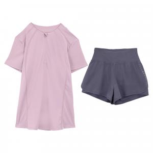 Сокращенная коллекция повседневных костюмов для женщин: тонкие и короткие Camel, camomile фиолетовый/flash butterfly фиолетовый