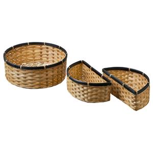Корзина, набор из 3 шт IKEA, цвет bamboo