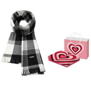 Вязаный шарф унисекс, Black Heart Box