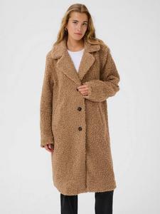 Балми плюшевый пальто KAFFE, Natural Beige