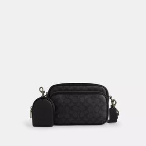 Сумка через плечо Finlay от Coach Outlet из фирменной канвы, темно-серый/черный